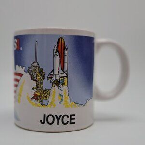 NASA Spaceport USA Shuttle Launch Ceramic Coffee Mug Personalized "Joyce" 12floz